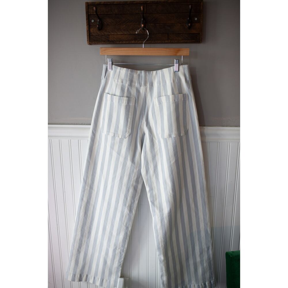 Anthropologie The Colette Striped Full-Length Wide-Leg Pants Jeans Striped 29 - Picture 4 of 4
